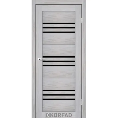 Межкомнатные Двери Korfad Florence FL-05 Черное стекло ПВХ плёнка-1
