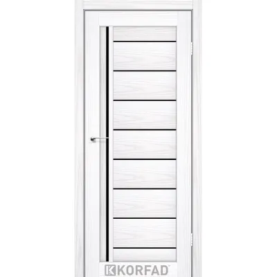 Міжкімнатні Двері Korfad Florence FL-06 Чорне скло ПВХ плівка-1