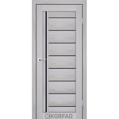 Міжкімнатні Двері Korfad Florence FL-06 Чорне скло ПВХ плівка-0
