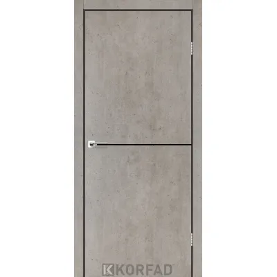 Межкомнатные Двери Korfad Deco Loft Plato DLP-01 black ПВХ плёнка-1