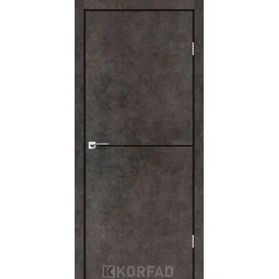 Межкомнатные Двери Korfad Deco Loft Plato DLP-01 black ПВХ плёнка-2