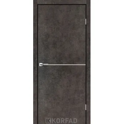 Міжкімнатні Двері Korfad Deco Loft Plato DLP-01 nickel ПВХ плівка-1