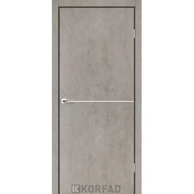 Міжкімнатні Двері Korfad Deco Loft Plato DLP-01 nickel ПВХ плівка-2