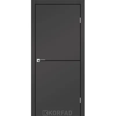 Міжкімнатні Двері Korfad Deco Loft Plato DLP-01 Super PET Black ПВХ плівка-1