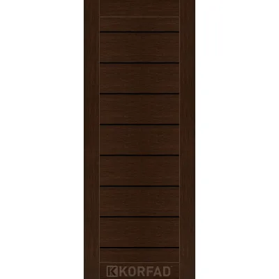 Межкомнатные Двери Korfad NOVARA - MDF накладки на входные двери NO-03 Черное стекло ПВХ плёнка-7