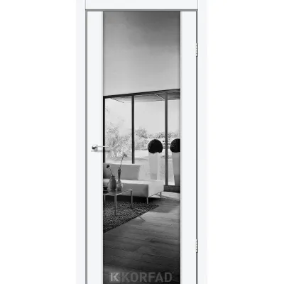 Межкомнатные Двери Korfad Sanremo SR-01 зеркало графит-1