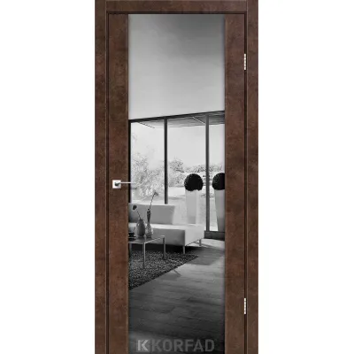 Межкомнатные Двери Korfad Sanremo SR-01 зеркало графит-14