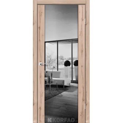 Межкомнатные Двери Korfad Sanremo SR-01 зеркало графит-3