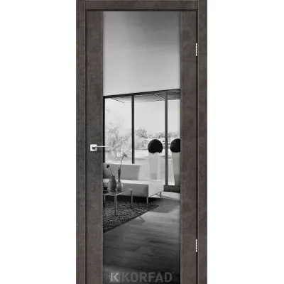 Межкомнатные Двери Korfad Sanremo SR-01 зеркало графит-7