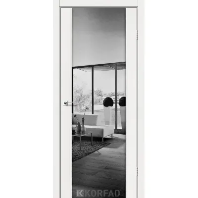 Межкомнатные Двери Korfad Sanremo SR-01 зеркало графит-0