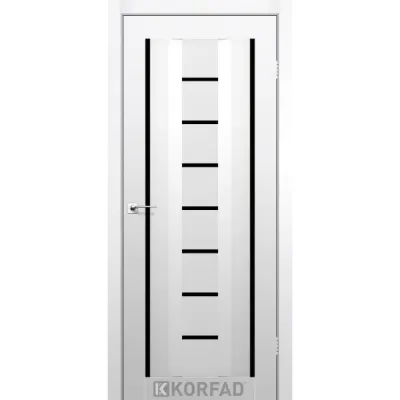 Межкомнатные Двери Korfad Aliano AL-04 Super PET Lacobel черный ПВХ плёнка-2