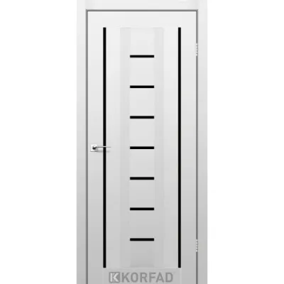Межкомнатные Двери Korfad Aliano AL-04 Super PET Lacobel черный ПВХ плёнка-4