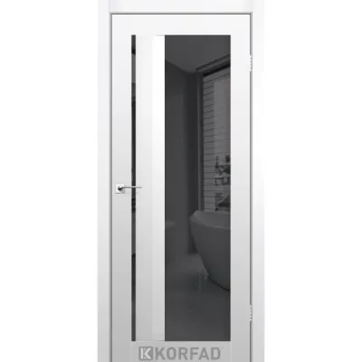 Межкомнатные Двери Korfad Aliano AL-06 Super PET Двухстороннее графит зеркало-1