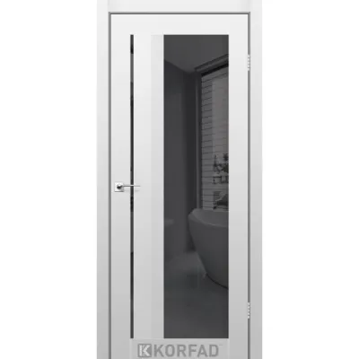 Межкомнатные Двери Korfad Aliano AL-06 Super PET Двухстороннее графит зеркало-3