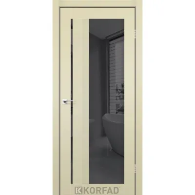 Межкомнатные Двери Korfad Aliano AL-06 Super PET Двухстороннее графит зеркало-4