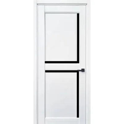 Межкомнатные Двери Leador Express ATLANTIC-05 Черное стекло ПВХ плёнка-0