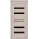 Міжкімнатні Двері Leador Doors Cremona монблан Чорне скло ПВХ плівка-3-thumb