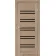 Межкомнатные Двери Leador Doors Sicilia дуб мокко Черное стекло ПВХ плёнка-3-thumb