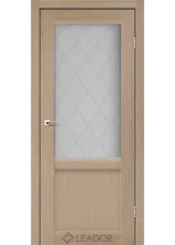 Двери Leador Doors Laura LR-01 сатин белый дуб мокко