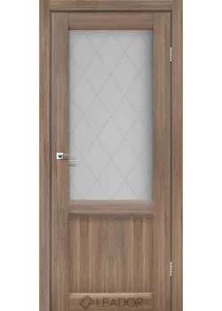 Двери Leador Doors Laura LR-01 сатин белый серое дерево