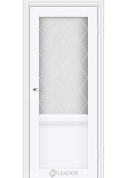 Двери Leador Doors Laura LR-01 сатин белый белый матовый