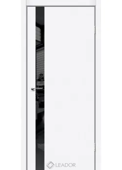 Двері Leador Doors Дверний блок в зборі з фурнітурою ASTI GLASS білий матовий
