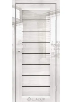 Двери Leador Gloss RONDA Черное стекло