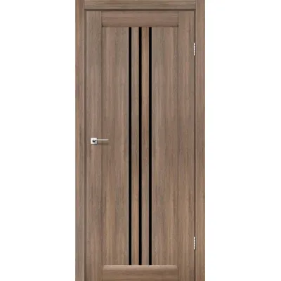 Міжкімнатні Двері Leador Doors Verona Чорне скло ПВХ плівка-1