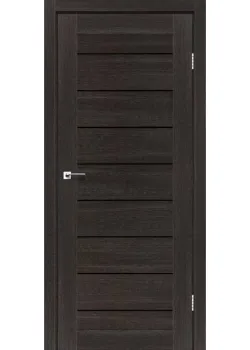Двери Leador Doors Neapol дуб саксонский Черное стекло