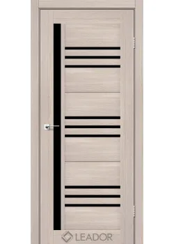 Двери Leador Doors Compania Черное стекло