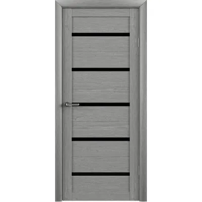 Межкомнатные Двери Luxdoors Flora Черное стекло ПВХ плёнка-0