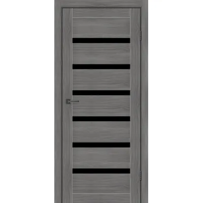 Міжкімнатні Двері MSDoors Fashion Holst LOUISIANA Чорне скло ПВХ плівка-1