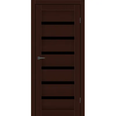 Міжкімнатні Двері MSDoors Fashion Holst LOUISIANA Чорне скло ПВХ плівка-2