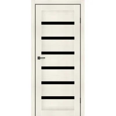 Міжкімнатні Двері MSDoors Fashion Holst LOUISIANA Чорне скло ПВХ плівка-4