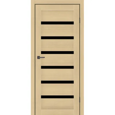 Міжкімнатні Двері MSDoors Fashion Holst LOUISIANA Чорне скло ПВХ плівка-5