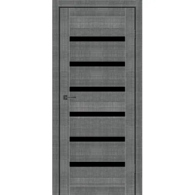 Міжкімнатні Двері MSDoors Fashion Holst LOUISIANA Чорне скло ПВХ плівка-6