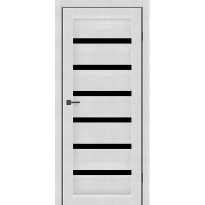 Міжкімнатні Двері MSDoors Fashion Holst LOUISIANA Чорне скло ПВХ плівка-7
