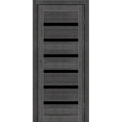 Міжкімнатні Двері MSDoors Fashion Holst LOUISIANA Чорне скло ПВХ плівка-9