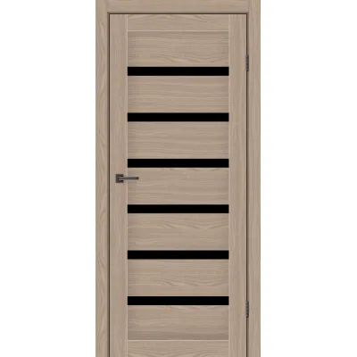 Міжкімнатні Двері MSDoors Fashion Holst LOUISIANA Чорне скло ПВХ плівка-0