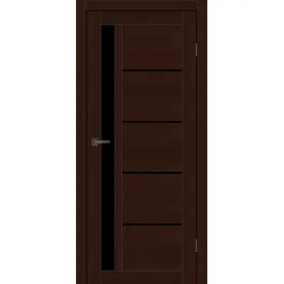 Міжкімнатні Двері MSDoors Fashion Holst ALABAMA Чорне скло ПВХ плівка-2