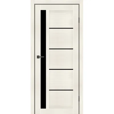 Міжкімнатні Двері MSDoors Fashion Holst ALABAMA Чорне скло ПВХ плівка-4