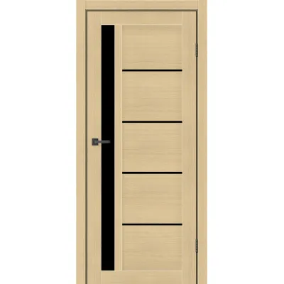 Міжкімнатні Двері MSDoors Fashion Holst ALABAMA Чорне скло ПВХ плівка-5