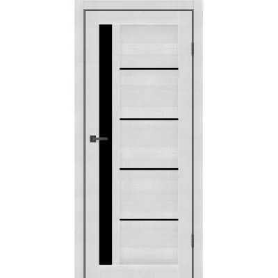 Міжкімнатні Двері MSDoors Fashion Holst ALABAMA Чорне скло ПВХ плівка-7