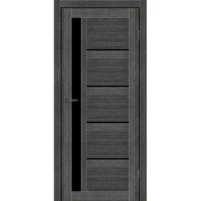 Міжкімнатні Двері MSDoors Fashion Holst ALABAMA Чорне скло ПВХ плівка-9