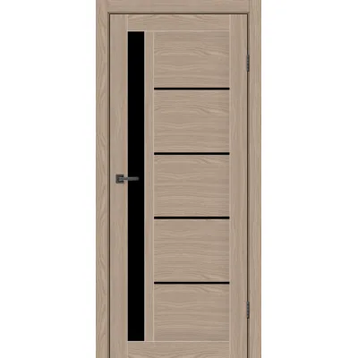 Міжкімнатні Двері MSDoors Fashion Holst ALABAMA Чорне скло ПВХ плівка-0
