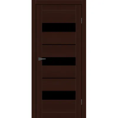 Межкомнатные Двери MSDoors Fashion Holst VEGAS Черное стекло ПВХ плёнка-2
