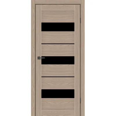 Межкомнатные Двери MSDoors Fashion Holst VEGAS Черное стекло ПВХ плёнка-0