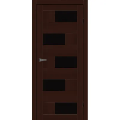 Міжкімнатні Двері MSDoors Fashion Holst HAVANA Чорне скло ПВХ плівка-2