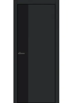 Двері Оміс FLAT ALU 12V чорний браш торець BLK Чорний оксамит