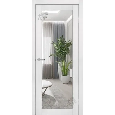 Міжкімнатні Двері Оміс Lego 20 MS/B дзеркало/глухе ПВХ плівка-4